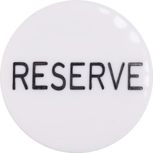 Generic Reserve 5,1 cm Button Poker, Weiß