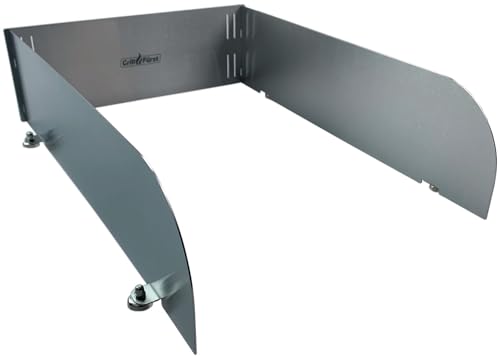 Grillfürst magnetischer Windschutz - Spritzschutz aus Edelstahl für Seitenbrenner, Infrarotbrenner oder Seitenkocher