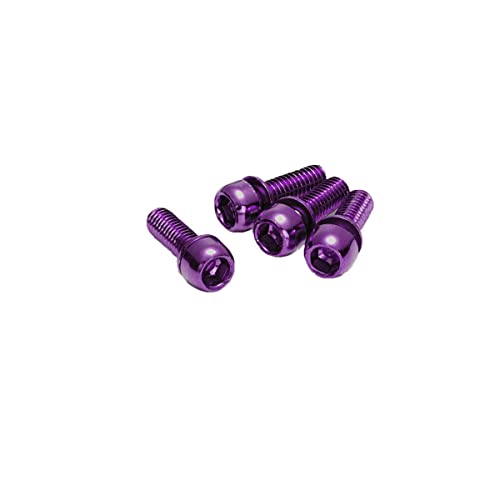 Reverse Scheibenbremsen Schraubenset 4 x M6x18mm lila