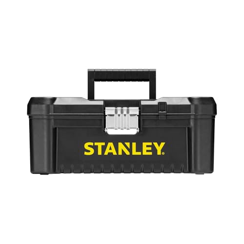 Stanley Werkzeugbox / Werkzeugkoffer (12.5", 32x18.8x13.2cm, Werkzeugkasten mit Metallschließen, Organizer für Kleinteile und Zubehör, entnehmbare Trage) STST1-75515