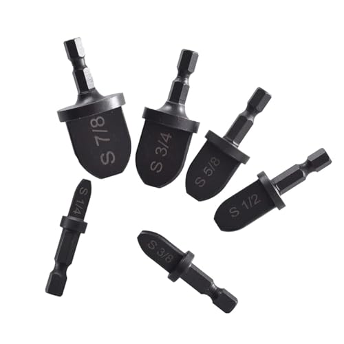 CYSFETENA 6PCS Kupferrohr Expander Werkzeuge Set, Manuelles Präzises Kupferrohr Bördelwerkzeug,Schwarz Lagerstahl Kupfer Rohr Gesenk Werkzeug für Klimaanlageninstallation Wartung