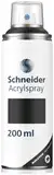 Schneider Paint-It 030 Supreme DIY Acryllack (hochdeckende Sprühfarbe, UV-beständig, 200 ml, Acrylspray für fast alle Untergründe) black matt