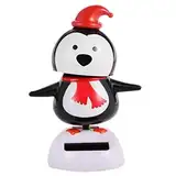 Wackelfigur Solar Spielzeuge Figuren, Solar Wackelfigur Weihnachten Solar Swinging Figur Elch Weihnachtsmann Schneemann Pinguin Schaukelpuppe Solarbetriebenes Spielzeug Dekofigur Für Fensterbank, Auto