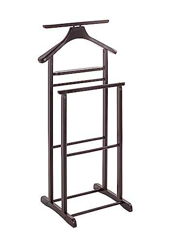 HAKU Möbel Herrendiener, Massivholz, tabak, B 47 x T 36 x H 102 cm