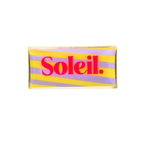 Gift Company - Teller, Glasteller - Love Plates - Glas - Motiv: Soleil - Farbe: mehrfarbig - 10 x 0,8 x 21 cm
