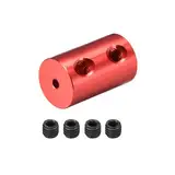 DMiotech 2-2mm Bohrung L20XD12 Starre Kupplung Welle Kupplung Gelenk Anschluss mit Schrauben Aluminum Legierung Motor Welle Anschluss für 3D Drucker Rot