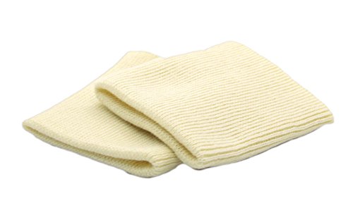 2 Elastische Bündchen für Kleidung - Ideal zum Nähen und Reparieren von Kleidungsstücken | Perfekt für Pullover, Hosen und Trainingsanzüge | 7,5 cm breit. (3. Elfenbein)