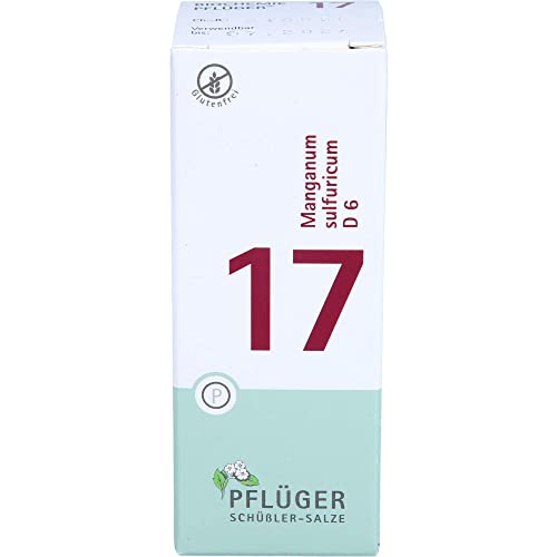 PFLÜGER Schüßler Salze Nr. 17 Manganum sulfuricum D6 - 100 Tabletten - Das Ergänzungsmittel zur Enzymaktivierung - glutenfrei