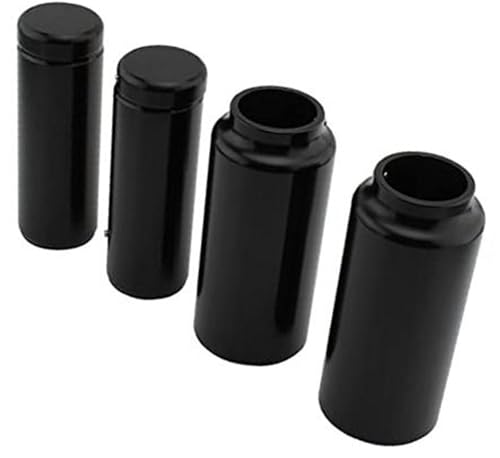 Pizgear Motorrad Vorne, Gabel Boot Cover Protector Zubehör, for Harley, Softail Street Bob FXBB FXBBS, Lower Rider FXLR 2018-2022, Schwarz Motorrad-Vorderradgabelkappe
