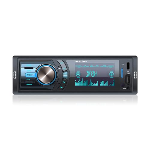 Caliber Autoradio Bluetooth 1DIN, DAB+/FM Tuner, 4x75W, USB/Micro SD, 2.1A Ladefunktion, Aux-in, Freisprecheinrichtung, Externes Mikrofon, RCA Ausgang, DAB+ Antenne, 85mm, MP3/WMA/APE/FLAC/AAC