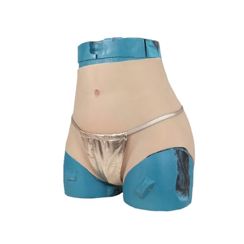 Adima Crossdressing Silikon Vagina Höschen Verstecken Gaff Boxershorts Penetrable Realistische Gefälschte Muschi Triangel Hose,Color1,Upgrade