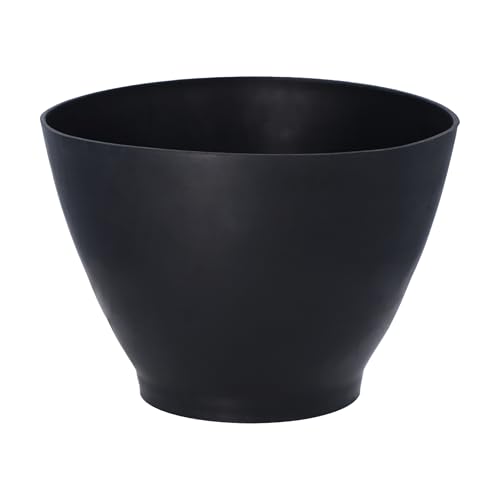 HELPMATE Gipsbecher – konische Form in schwarz – flexibler Weichkunststoff – ⌀125x95 mm ideal zum Anrühren von Gipsmasse