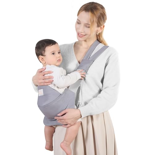 Tragetuch Kleinkind Hüfttrage, Ergonomischer Tragehilfe für Babys von 3 bis 36 Monaten, Kleinkinder bis 15kg