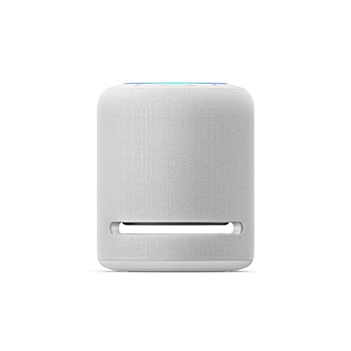 Echo Studio (Neueste Generation) | Der beste Klang, den unsere smarten WLAN- und Bluetooth-Lautsprecher je geboten haben – mit Dolby Atmos, 3D-Audio, Smart-Home-Hub und Alexa | Weiß