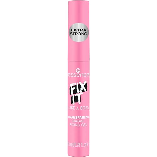 essence FIX IT LIKE A BOSS TRANSPARENT BROW FIXING GEL, Augenbrauengel, Transparent, fixierend, transluzent, vegan, ohne Mikroplastikpartikel, Nanopartikel frei, ölfrei, 1er Pack (8.5ml)
