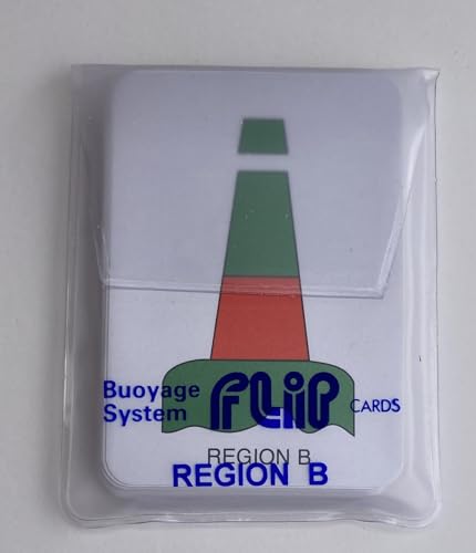 Marine Flip Cards - IALA Buoyage 'Area B' Marine Flash Cards for Study, Revision and Training RYA/MCA/ICC