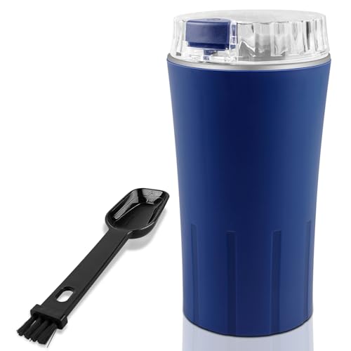 Kaffeemühle Elektrisch Gewürzmühle Coffee Grinder: Elektrische Kaffeemühle mit Schlagmesser aus Edelstahl, 300W Gewürzmühle Elektrisch, Kaffemühle für Kaffeebohnen Gewürze Nüsse Getreide Kräuter