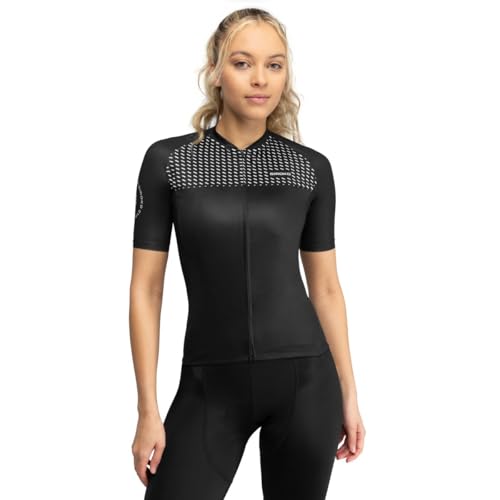 SIROKO - Sommer-Radtrikot für Damen M3 Milano - M - Schwarz/Weiß