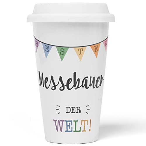JUNIWORDS To-Go Becher mit Deckel, Bester Messebauer der Welt (5710846)