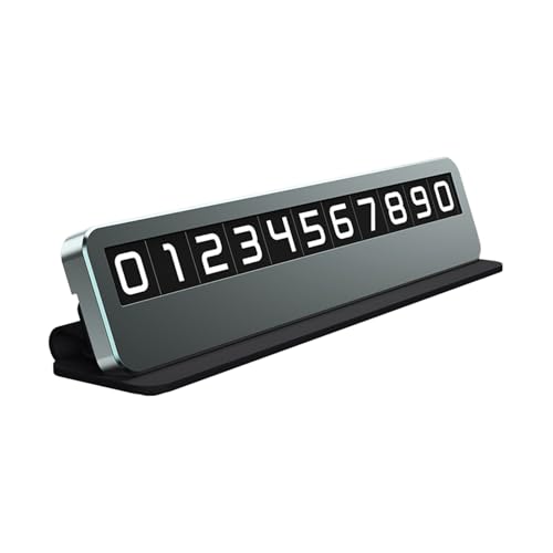 Fahrzeugnummer Display - Parkinformationskarte, Kontakt -Tag -Platte | Dashboard -Identitätsetikett, temporärer Telefonmarker, Autobesitzerzeichen für Wohnmobile, Automobile, Lieferwagen, persönliche