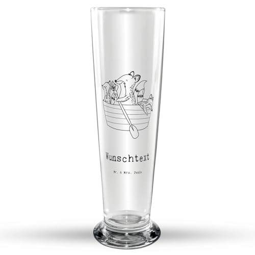 Mr. & Mrs. Panda Personalisiertes Bierglas Kanufahren - Personalisierte Geschenke, Kanuverleih, Sportart, Danke, Personalisierter Bierkrug,