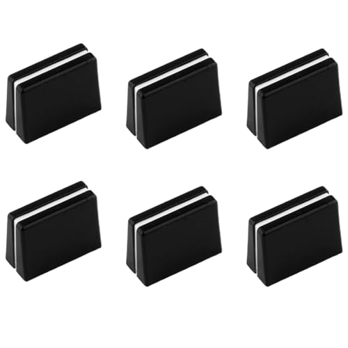 MWUMRCM 6 Stück Fader Kappen, Fader Caps, Fader Kappen Fader Caps Mischpult Slider Fader Knöpfe Ersatzteile für Fader Cap Schieberknopf für DJ-Mixer, 12,5 x 8 x 13 mm(Schwarz)