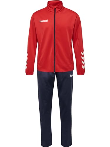 hummel Herren Ensemble Promo Poly Track suit, TRUE RED/MARINE, XL EU