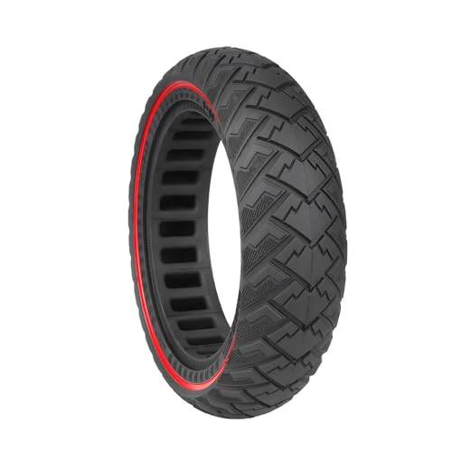 60/65-6.9 Vollgummireifen für Elektroroller - 60/65-6.9 Ersatzreifen für Ninebot Max G2 G65 Scooter-Offroad-Vollreifen(Rot)