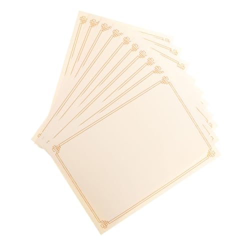 HOMSFOU 15 Blatt Ehrenurkundenpapier Auszeichnungspapier Professionelles Urkundenpapier Computerpapier bedruckbares Urkundenpapier Papier Urkundenpapier zum Ausdrucken Grenzpapier