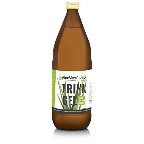 Aloe Vera Saft, Pures Bio Aloe Vera Trinkgel 99,7% (1 x 1000 ml) Aloe Vera Drink, Dr. KIM BEISEL Deutsches Aloe Vera Zentrum, Öko-Kontrollstelle: DE-ÖKO-006