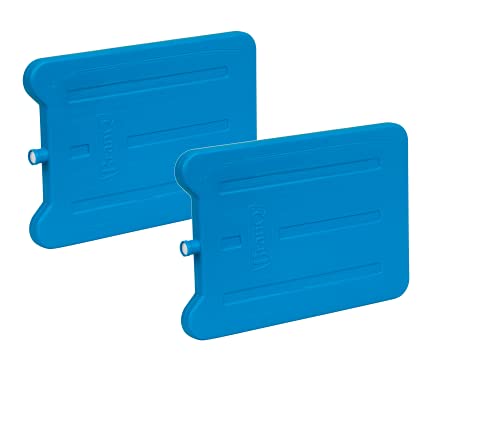 BranQ - Home essential Kühleinlage 185ml für Touristenkühlschränke für Lunch, Kühltasche und Kühlbox, Kuchenbehälter, 2 Stücke, aus hochwertigem BPA-frei, Blau, 166 x 111 x 10 mm, 5901098050005
