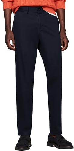 Tommy Hilfiger Herren Chino Hose Harlem Tapered Fit, Blau (Desert Sky), 33W/32L