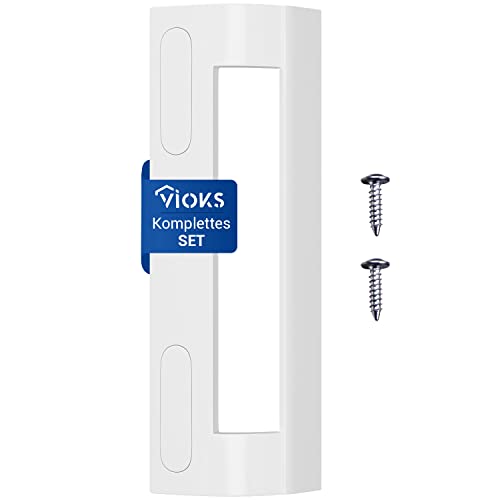 VIOKS Kühlschrank Griff Universal 200x70x45mm & Weißer Türgriff Set mit Befestigungsabstand 82-163mm für Bosch Kühlschrank mit Gefrierfach & Siemens Gefrierschrank/Ignis Kühlschrank Zubehör