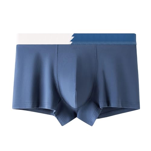 Herren Boxer-Unterhosen Kompfort Boxershorts Ultra Weich Trunk Aus Baumwollstretch Herrenunterwäsche Atmungsaktiv Elastisch Bund Netz Leicht Weiche Pantie Klassisch Unterwäsche