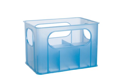 dBb-Remond 177246 Flaschenhalter für 6 große oder kleine Fläschchen, Blau transparent