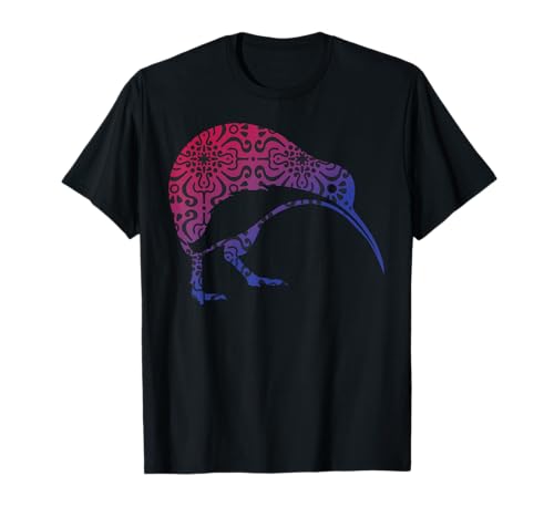 Maori Kiwi Tribal Aboriginal New Zealand Bird Art T-Shirt