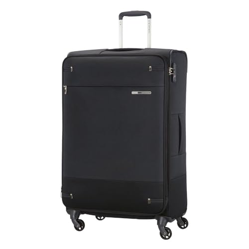 Samsonite Base Boost - Spinner L Erweiterbar Koffer, 78 cm, 105/112.5 L, Schwarz (Black)