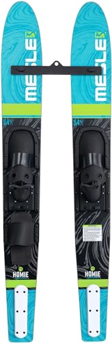 Mesle Junior Wasser-Ski Homie 139 cm mit BJ Bindung und Trainer Bar, Combo-Ski für Kinder und Jugendliche, für Anfänger und Fortgeschrittene bis 60 kg