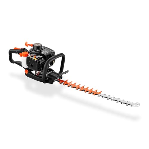Fuxtec Benzin-Heckenschere FX-MH123ECO, Heckenschneider mit langlebigen Profi-Klingen aus gehärtetem Stahl, 560 mm Schnittlänge, Fliehkraftkupplung, ergonomischer Griff, starker 2-Takt-Motor