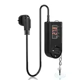 GlowUp Thermostat Steckdose 220V temperaturregler 230v mit fühler EU Plug feuchtigkeitsregler steckdose mit Sonde digitaler temperaturregler für Gewächshaus, Reptilien, Aquarium, Inkubator, etc (1Pcs)