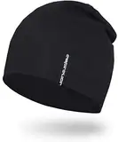 EMPIRELION 9" Multifunktionale Leichte Sommermütze Running Beanie-Mützen Skull Cap Radsport-Kappen Helmfutter Helm Unterziehmütze Schlaf Kappen für Damen Herren (Schwarz)