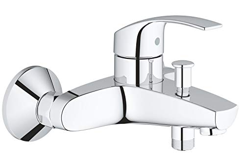 GROHE Eurosmart - Einhand-Wannenbatterie (Wandmontage, automatische Umstellung, S- Anschlüsse), chrom, 33300002