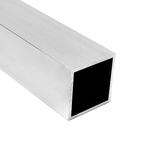 PRIOstahl Vierkantrohr Aluminiumrohr Alu-Rohr Quadratrohr Vierkantprofil Vierkant - 1 x Rohr Größe: 30 x 30 x 2 mm Länge: 2000 mm EN AW-6063 t6 ohne Schweißnaht für Kreativbau aus Aluminium