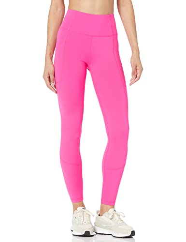 Amazon Essentials Damen Active Sculpt Workout Leggings in voller Länge mit hohem Bund und Taschen (in Übergröße erhältlich), Neonrosa, 6XL Große Größen