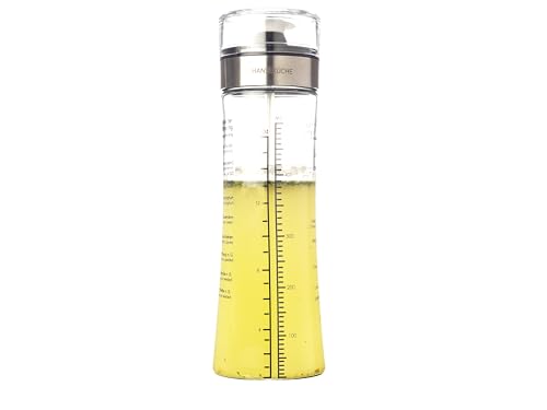 Hanseküche Dressingshaker Glas 500 ml – Mit verbessertem Deckel – Spülmaschinenfest (Dressing Shaker)