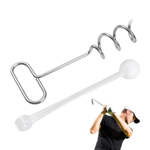 Nankoyal Tragbare Golf-Trainingshilfe, Golfschwungtrainer | Plug-in-Bodenschlagtrainer | Golf-Übungsausrüstung, tragbares Golf-Trainingszubehör für Golfplatz, Innenhof
