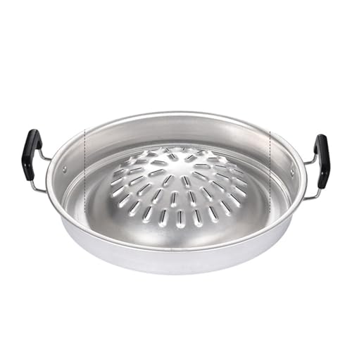Thailändischer koreanischer BBQ-Rauch-Multifunktions-Aluminiumgrill-Hot-Pot für Familientreffen im Freien, klein (Grande 16,8x6,9 cm/6,61x2,71 pulgadas)