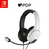 PDP Gaming LVL40 Stereo Kopfhörer mit Mic für Nintendo Switch - PC, iPad, Mac, Laptop Compatible - Noise Cancelling Microphone, Lightweight, Soft Komfort On Ear Kopfhörer, 3.5 mm Jack - Schwarz-weiß