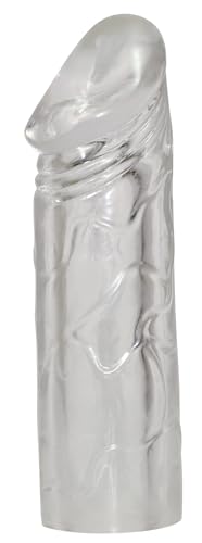 You2Toys Penis-Sleeve "Mega Dick" - luststeigernde Penis-Manschette für Männer, mit Reiz-Äderung, ideal zur Stimulierung der Frau, transparent