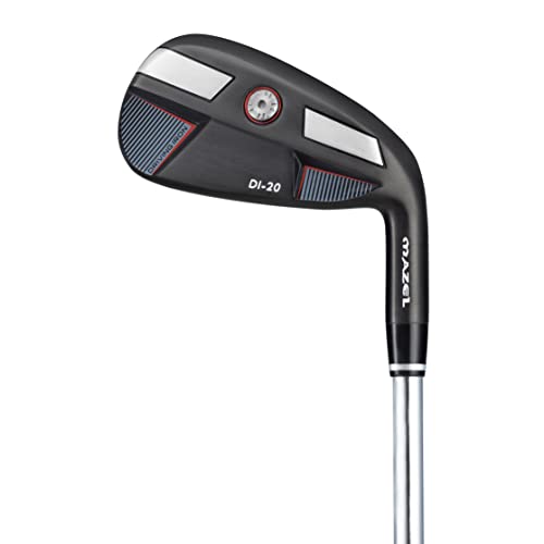 MAZEL Herren Golf Driving Eisen 2,3,4,5,6,7,8,9, P Rechtshändig, Single Golf Iron Club Premium Edelstahl Welle Breite Sohle für Anfänger (Black Individual,RH, 3 Iron)